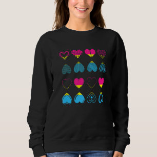Pan Pride Pansexuality Flag Heart Lgbt Pride Month Sweatshirt