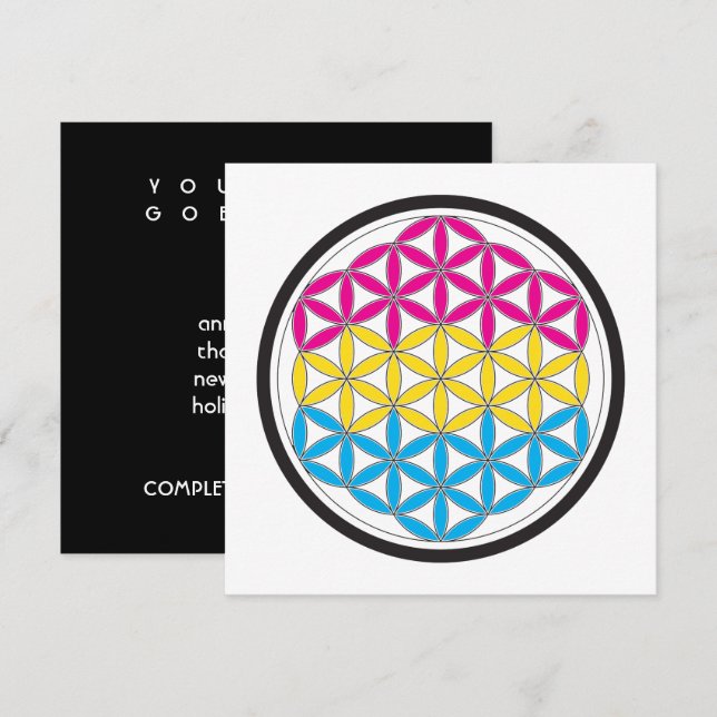 pan sacred geometry invitation (Front/Back)