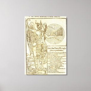 Pan, the universal god, and the elements he repres canvas print