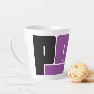 Pana Black & Purple Latte Mug