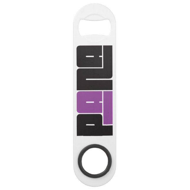 Pana Purple and Black Bar Key (Front)