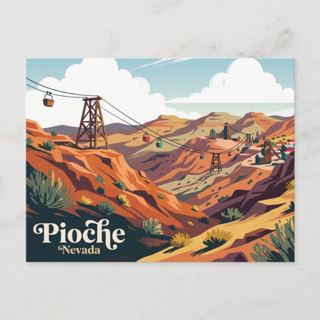Panaca and Pioche USA Postcard (Front)