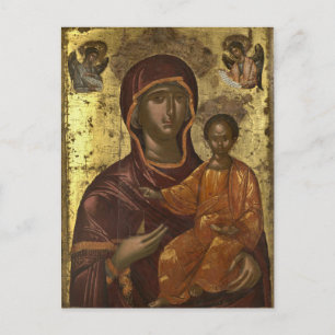 Panagia Odigitria Orthodox Christian Icon Postcard