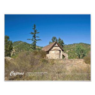 Panagia (virgin mary)Asinou Cyprus Photo Print