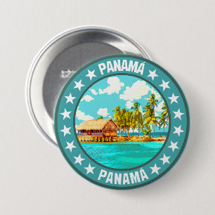 Panama                                             7.5 cm round badge