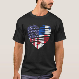 Panama American Grown Heart USA Patriot Heritage M T-Shirt