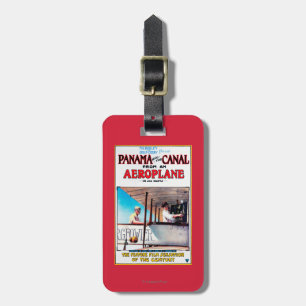 Panama and the Canal Aeroplane Movie Promo Poste Luggage Tag