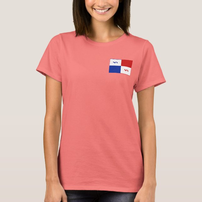 Panama Banner + Map T-Shirt (Front)