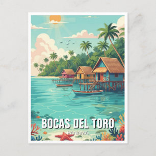 Panama Bocas del Toro Travel  Postcard