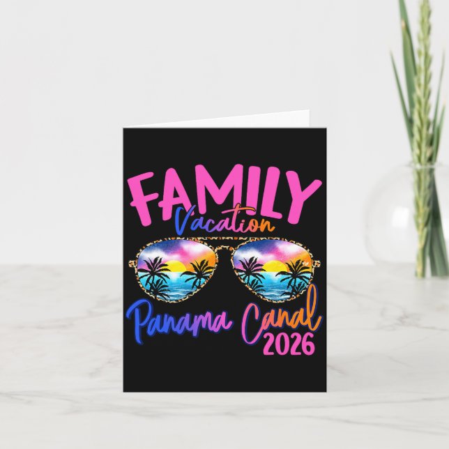 Panama C Vacation 2026 Souvenir Matching Family Gr Card (Front)