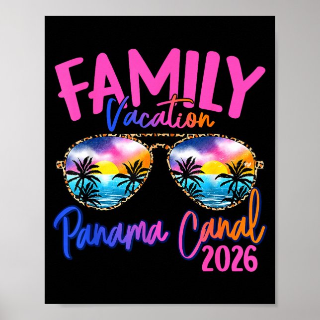 Panama C Vacation 2026 Souvenir Matching Family Gr Poster (Front)
