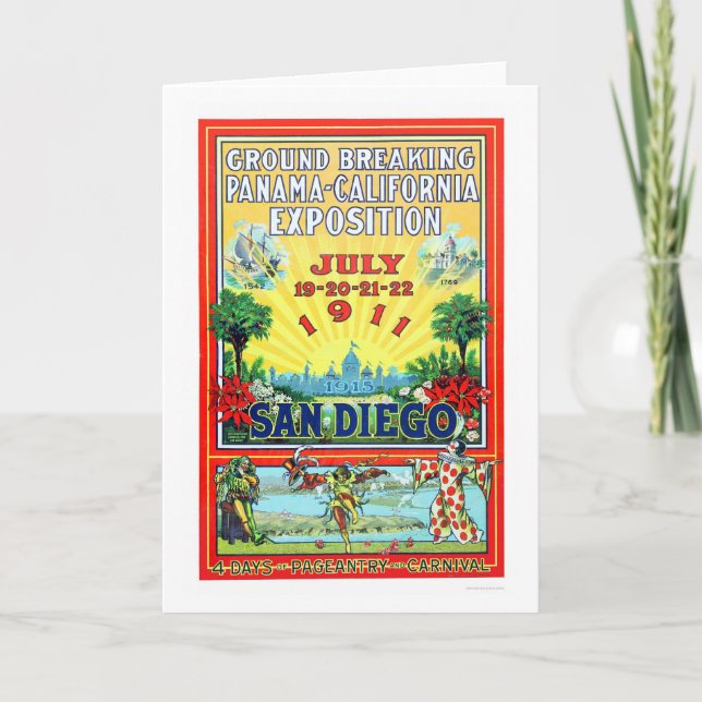 Panama - California Exposition in San Diego 1911 Card (Front)