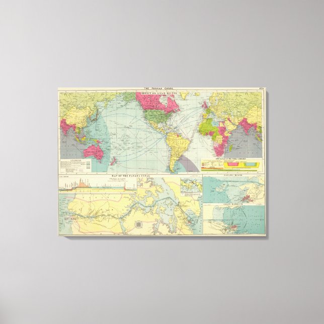 Panama Canal Canvas Print (Front)