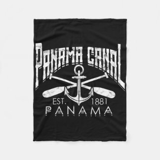 Panama Canal - Central America Pacific Ocean Trave Fleece Blanket