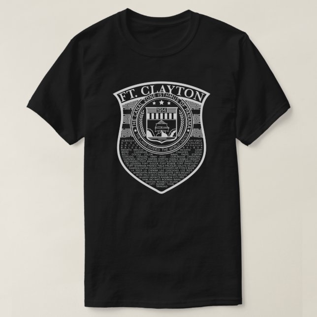 Panama Canal Crest: Locations: Clayton T-Shirt (Design Front)