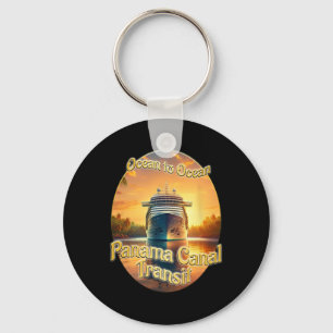 Panama Canal Cruise Ship Transit Key Ring