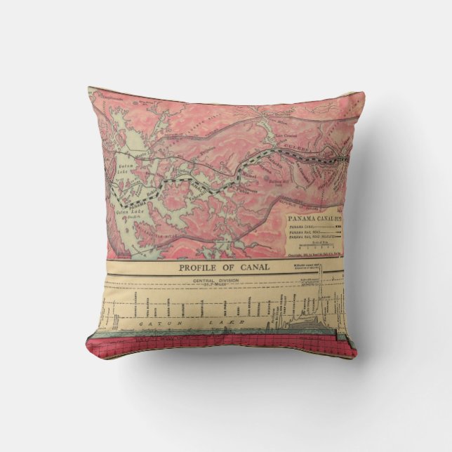 Panama Canal Cushion (Front)
