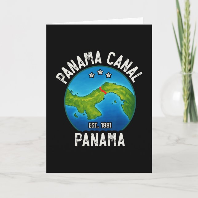 Panama Canal Est.1881  Card (Front)