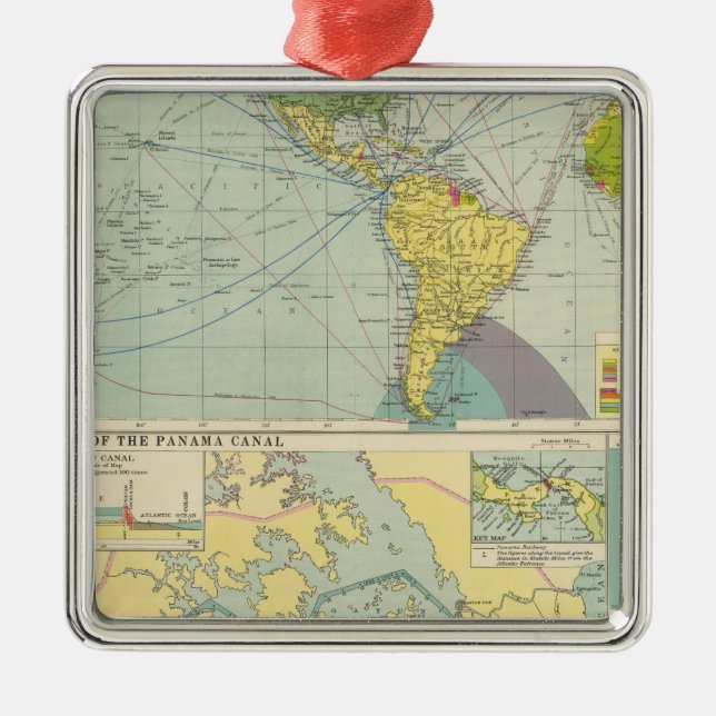 Panama Canal Metal Tree Decoration (Front)