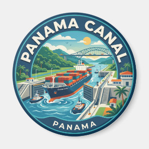 Panama Canal Panama Magnet