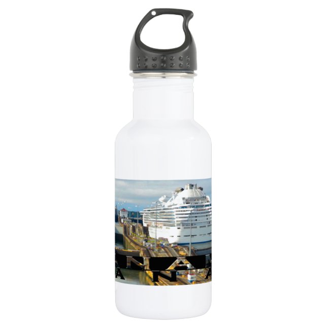 Panama Canal Souvenir 532 Ml Water Bottle (Front)