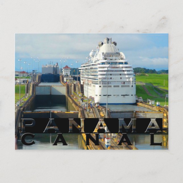 Panama Canal Souvenir Postcard (Front)