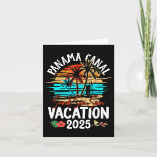 Panama Canal Vacation 2025 Matching Family Group  Card