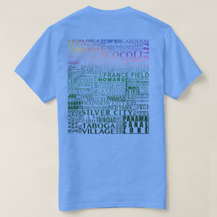 Panama Canal Zone Every Location (Tropical Sunset) T-Shirt