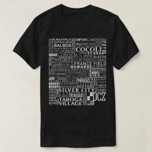 Panama Canal Zone Every Location V.02 T-Shirt