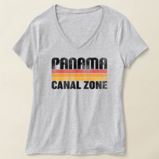 Panama Canal Zone with Colour Bars T-Shirt