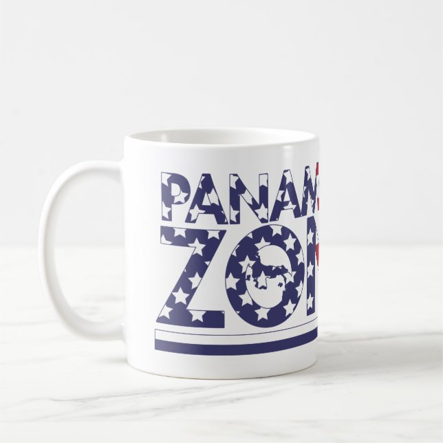 Panama Canal Zonian Patriotic Coffee Mug (Left)