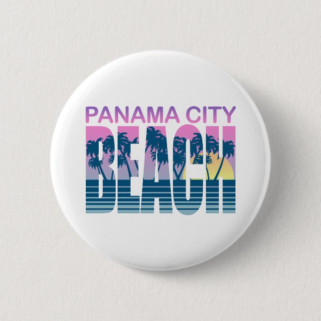 Panama City Beach 6 Cm Round Badge (Front)