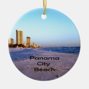 Panama City Beach Ceramic Tree Decoration