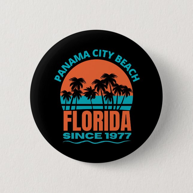 Panama City Beach Florida 6 Cm Round Badge (Front)