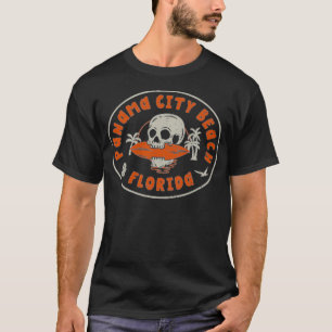 Panama City Beach Florida FL Retro Surfer Beach Fr T-Shirt