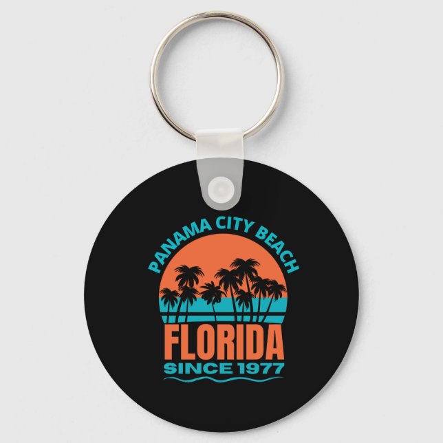 Panama City Beach Florida Key Ring (Front)