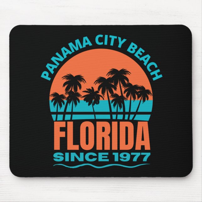 Panama City Beach Florida Mouse Mat (Front)