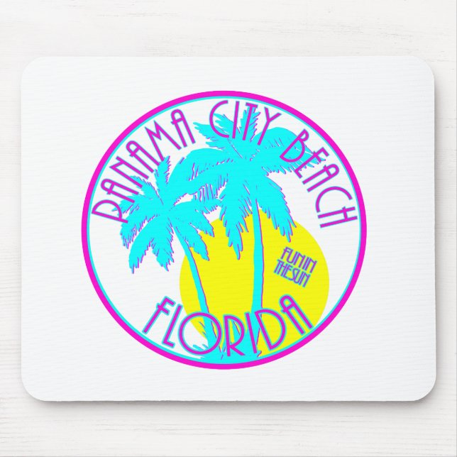 Panama City Beach Florida Mouse Mat (Front)