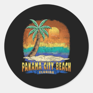 Panama City Beach Florida Souvenir  Classic Round Sticker