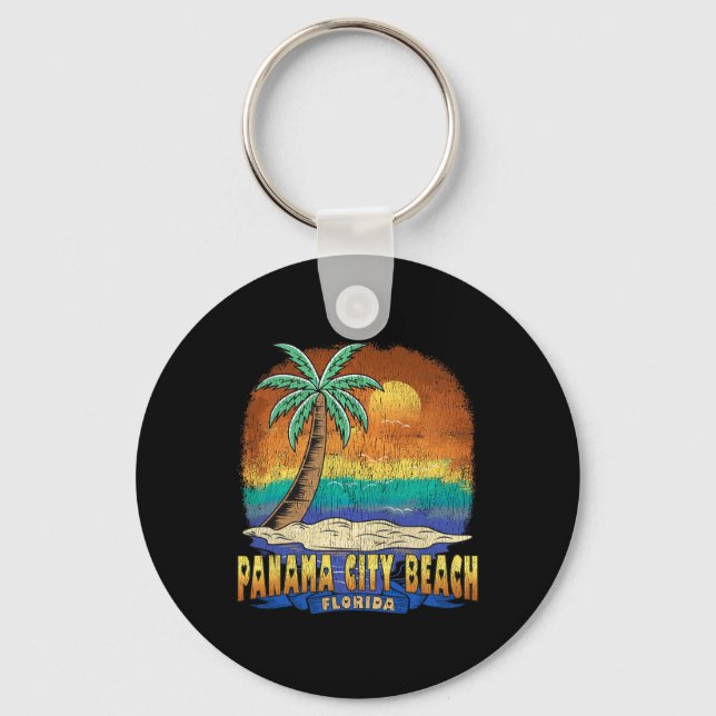 Panama City Beach Florida Souvenir  Key Ring (Front)