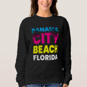 Panama City Beach Florida Vacation Souvenir Colorf Sweatshirt