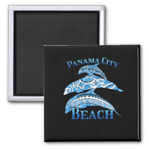 Panama City Beach Florida Vacation Tribal Dolphins Magnet