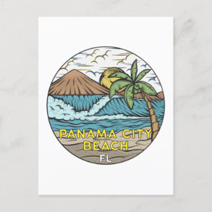 Panama City Beach Florida Vintage Postcard