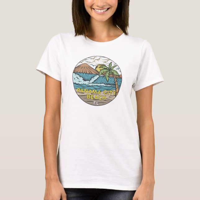 Panama City Beach Florida Vintage T-Shirt (Front)