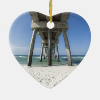 Panama City Beach Pier Ceramic Tree Decoration
