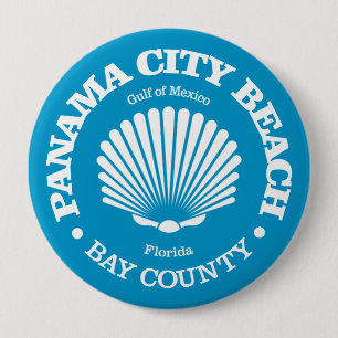 Panama City Beach (seashell) 10 Cm Round Badge