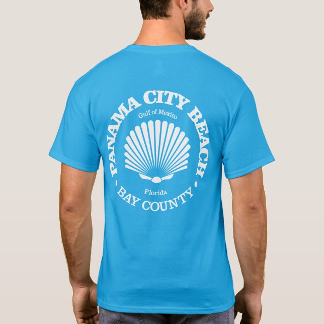 Panama City Beach (seashell) T-Shirt (Back)