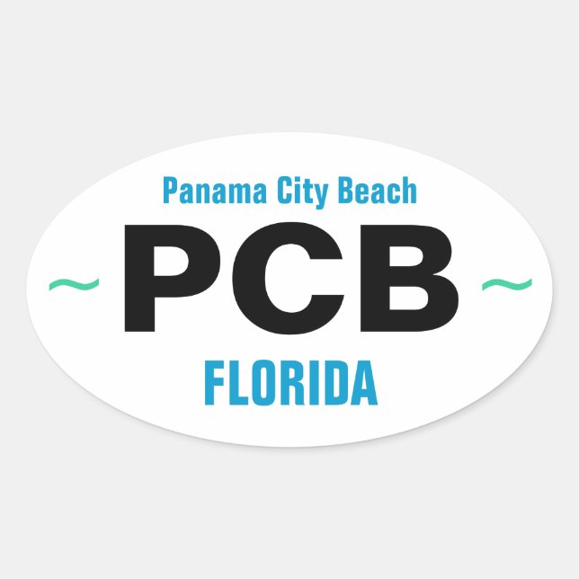 PANAMA CITY BEACH stickers (4) (Front)
