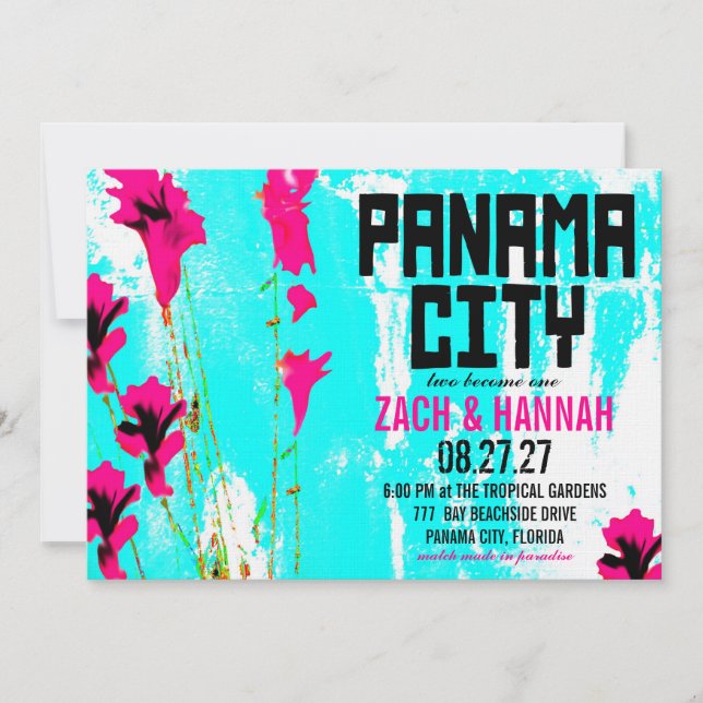 PANAMA CITY DESTINATION INVITATION (Front)