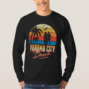 Panama City Florida Beach Surfing Surfer Ocean Sum T-Shirt